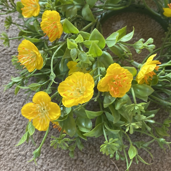 3 inches Evening Primrose Candle Ring Yellow - Picture 2 of 6